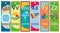 Kids Alphabet Printable Bookmarks Collection U-Z