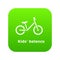 Kids balance bike icon, simple style