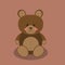 kids brown teddy bear soft toy