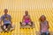 Kids on carnival slide at state fair