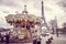 Kids at the carousel of the Eiffel Tower in Paris