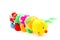 Kids caterpillar toy with abcd (focus on the A)