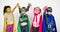 Kids Cheerful Super Heroes Costume Concept