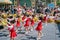 Kids cheerleaders performing