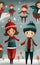 Kids Christmas Magical and Whimsical Art