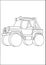 Kids Coloring Pages - Car and other vehicle fun and cool coloring pages. car and other vechicle outline sketch for kids