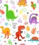 Kids Dinosaurs Seamless Background