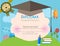 Kids diploma preschool certificate elementary school design template background