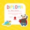 Kids Diploma Template with Place For Your Text, Preschool, Kindergarten Children Certificate with Cute Superhero Animals