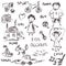 Kids doodles cartoon