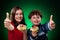 Kids eating healthy sandwiches