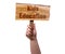 Kids education wooden sign