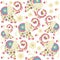 Kids elephants seamless pattern and seamless pattern in swatch m