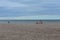 Kids enjoy the white sand beach