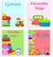 Kids Favorite Toys and Games Colorful Poster.