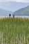 Kids fishing, Road of the Seven Lakes, Argentina