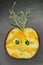 Kids food and garden art - apple and pineapple