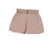 Kids girls shorts. Casual summer clothes for child. Modern toddlers apparel, wearing. Childish garment for warm weather