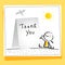 Kids gratefulness thank you card