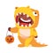 kids in halloween costumes image