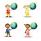 Kids Holding The Earth