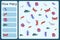 Kids mathematical mini game - count how many sea animals - jellyfish, shrimp, anemone, humphead wrasse, beluga whale