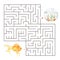 Kids maze.Educational a mathematical game.