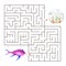 Kids maze.Educational a mathematical game.