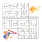 Kids maze.Educational a mathematical game.