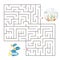 Kids maze.Educational a mathematical game.