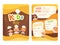 Kids menu. Childrens cooking food little chef restaurant eating menu for little happy peoples vector cartoon template