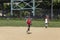 Kids from Mott Hall Science Academy play baseball in nearby Bronx Park