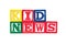 Kids News - Alphabet Baby Blocks on white