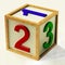 Kids Number Block As Symbol For Numeracy