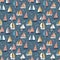 Kids pattern with sailing ships