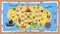 Kids pirate board game template