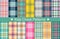 Kids plaid bundles, textile design, checkered fabric pattern for shirt, dress, suit, wrapping paper print, invitation and gift