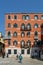 Kids play football on the street in Venice