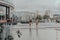 Kids playing in the fountain on More London, London Bridge City, UK