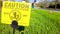 Kids playing in pesticide sprayed lawn