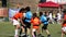 Kids playing rugby