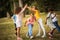 Kids playing in schoolyard