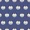 Kids polka dot cats seamless vector background. Cute kitty faces pattern black and white on blue. Geometric fun kids design. Use