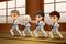 Kids Practicing Martial Arts in the Dojo