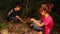 Kids release legless lizard. Exotic vet. Children want to become vet. Not snake