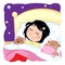 Kids routine actions - sleeping - dream baby dream