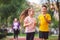 Kids run. Healthy sport. Child sport, heterosexual twins running on track, fitness. Joint training. Running training outdoor
