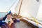 Kids sailing in dhow