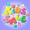 Kids sale banner.