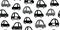 Kids seamless pattern with black white cute cars